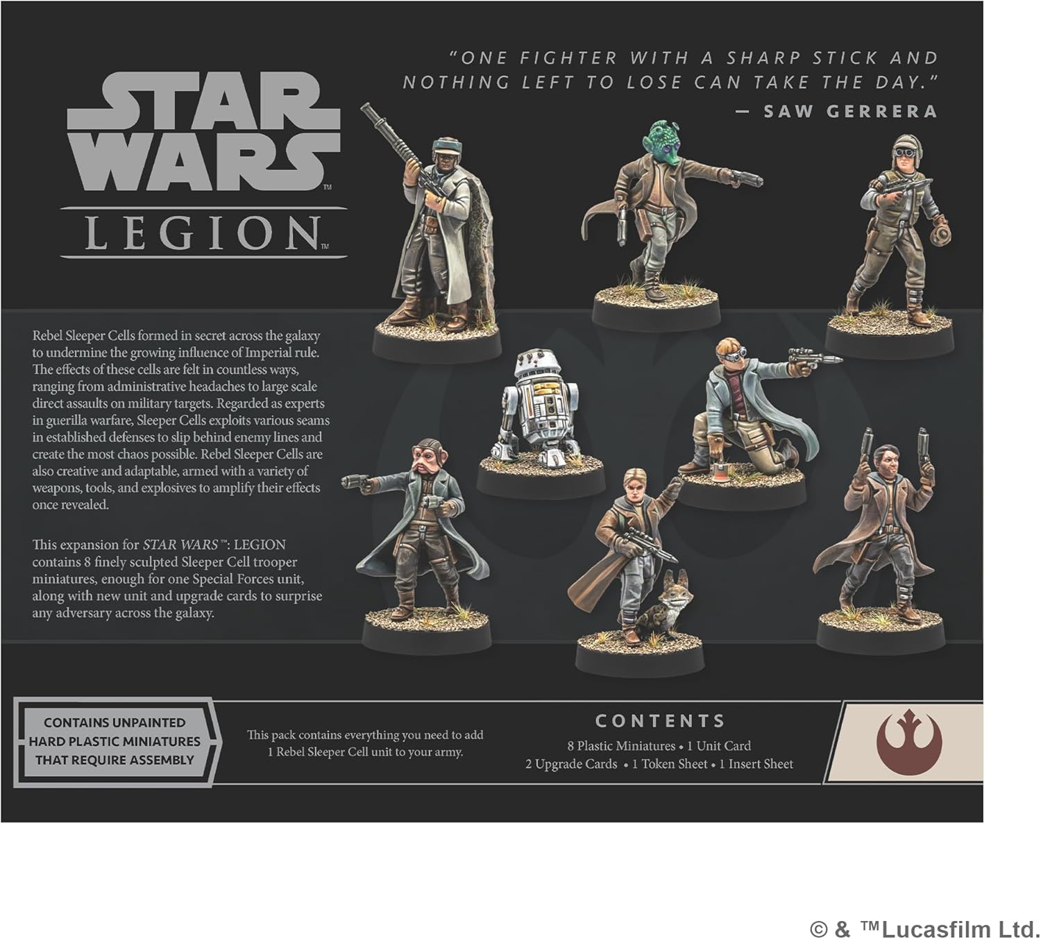 Thumbnail 1 de Star Wars: Legion Rebel Sleeper Cell Unit Expansion – Strike from the Shadows