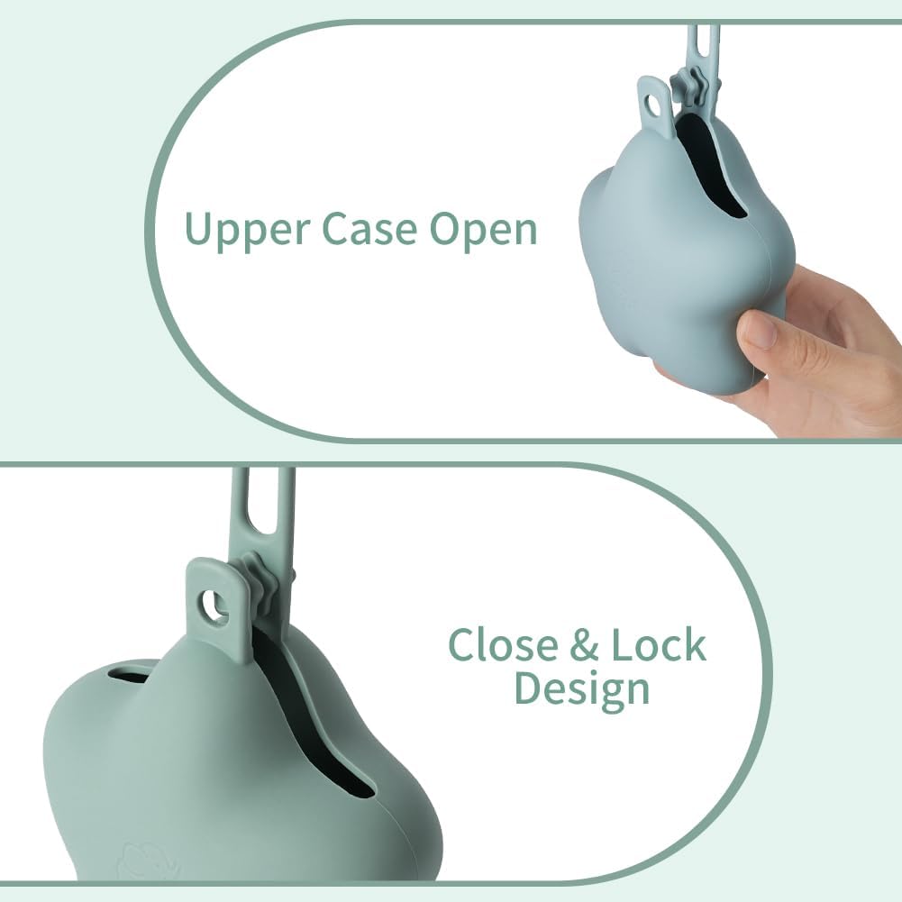 Thumbnail 2 de HAGOT 2 Pack Silicone Dummy Holder: Universal Pacifier Case for Travel & Home