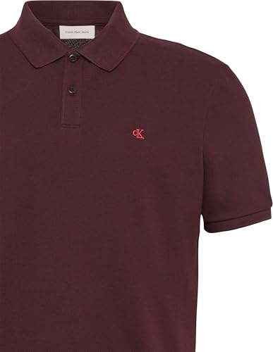 Thumbnail 7 de Calvin Klein Polo SS Monogram de piqué para hombre - Morado/Moca, talla XXL