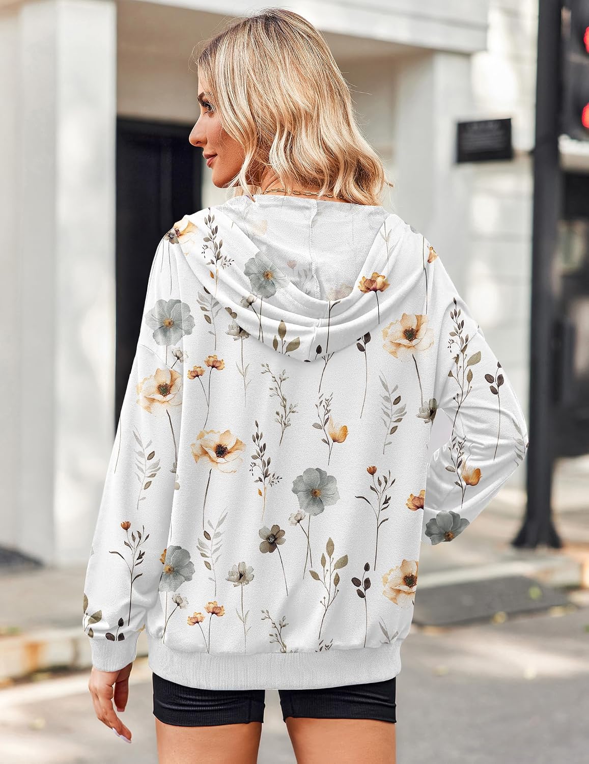 Thumbnail 5 de Zeagoo Women's Lightweight Hoodies Full Zip Up Oversized Sweatshirt with Pockets