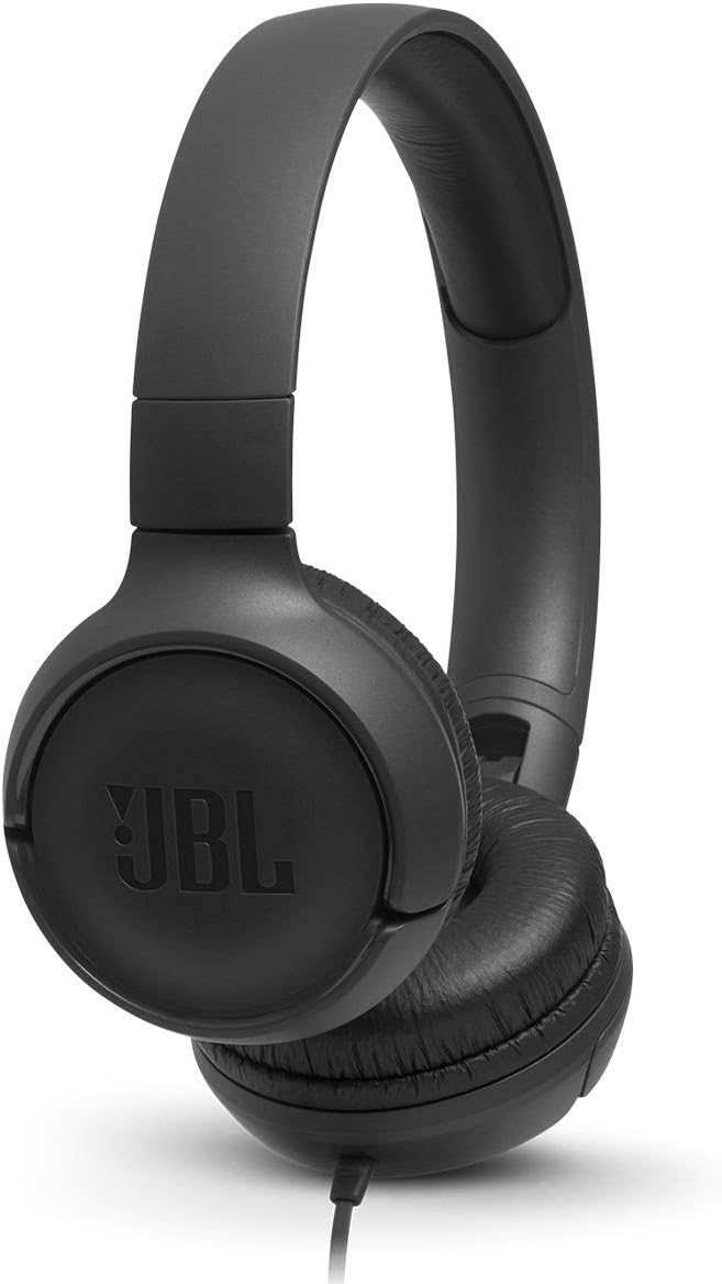 Detalle de JBL wired on-ear headphones with 3.5 mm connection