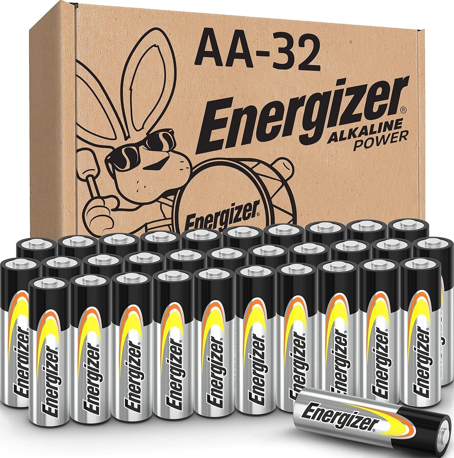 Detalle de Energizer AA Alkaline Batteries 32-pack