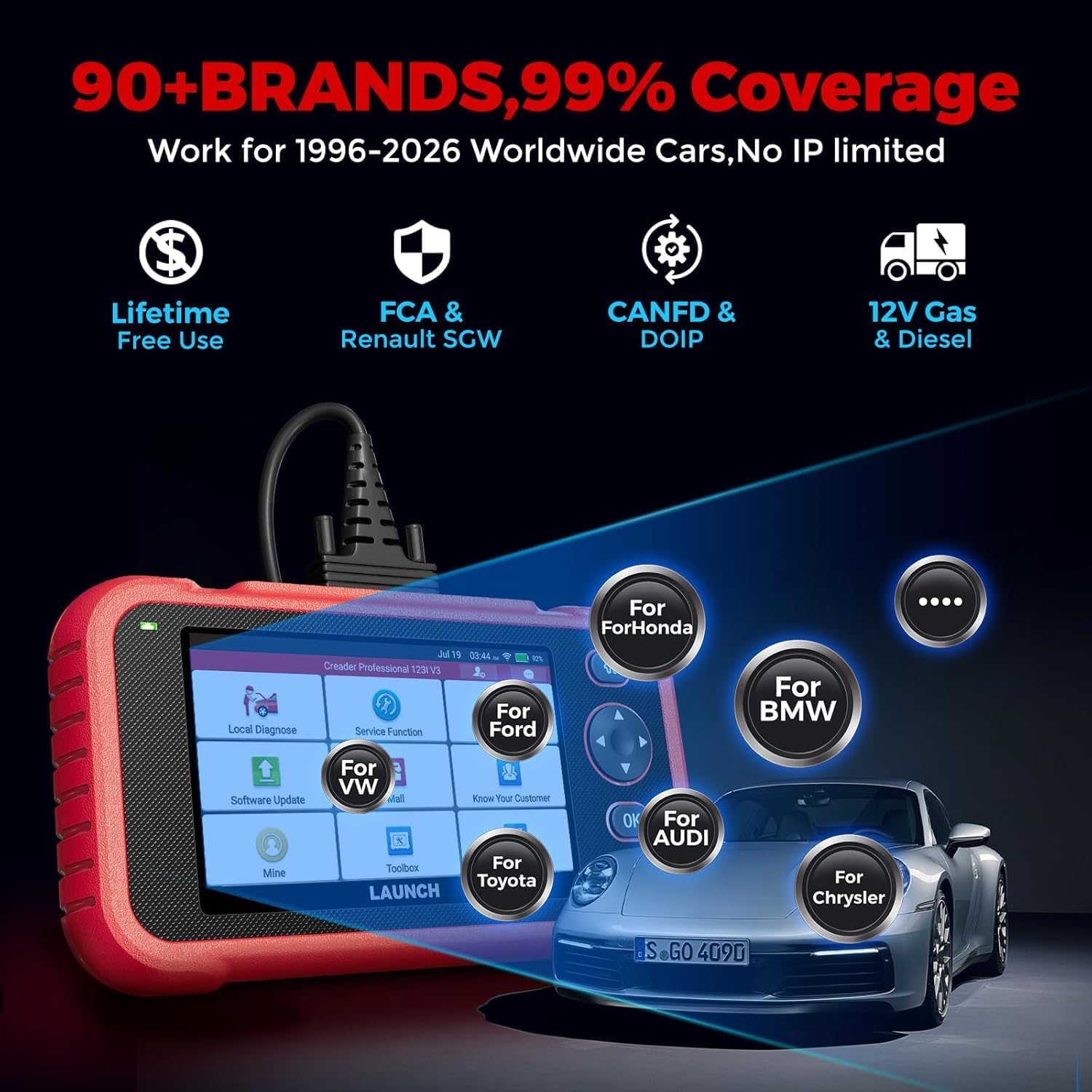 Thumbnail 4 de LAUNCH CRP123I V3.0 Elite OBD2 Scanner 2026