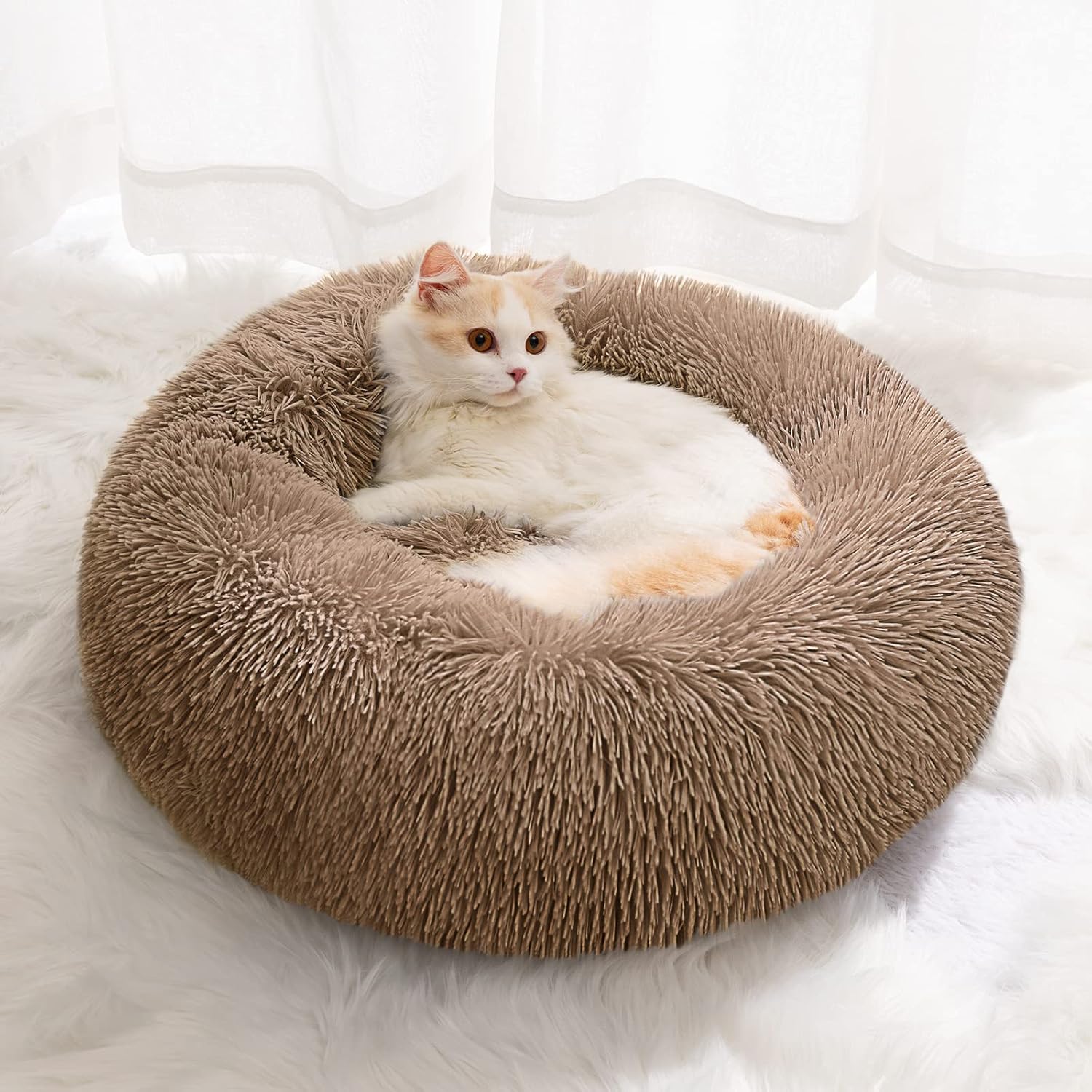 Thumbnail 6 de YOJOGEE Calming Donut Dog Bed 60×60cm