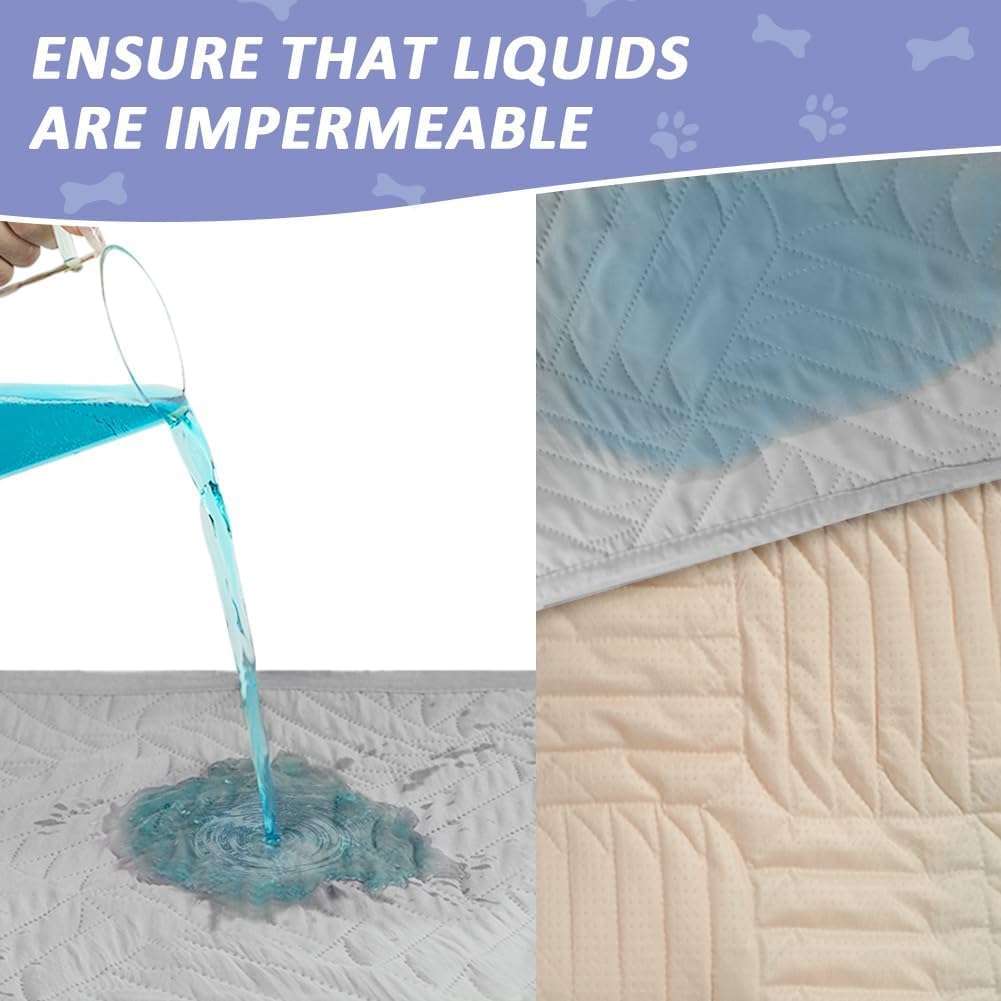 Detalle 2 de DUJUIKE washable incontinence bed sheets (reusable waterproof mattress protector) for adults, kids and pets