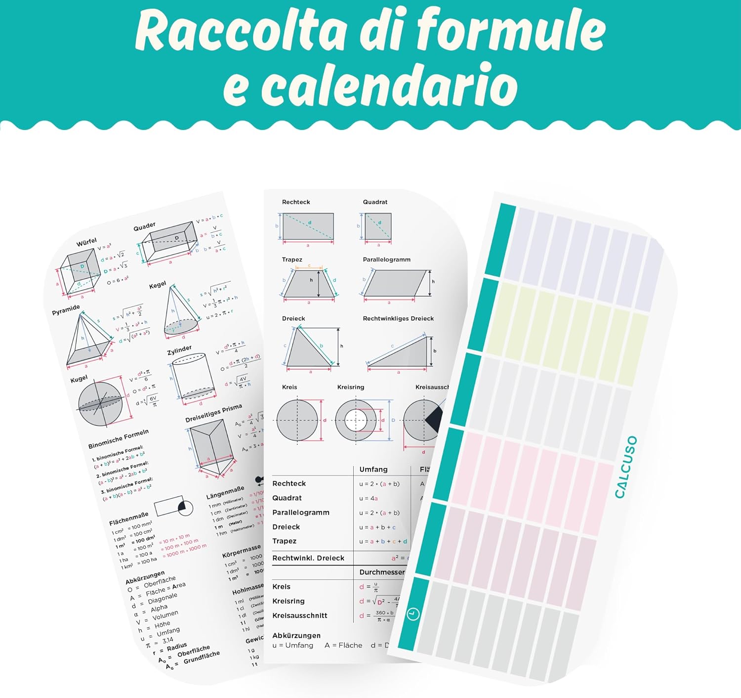 Thumbnail 3 de CALCUSO Set di Geometria PRO in astuccio blu con compasso e goniometro
