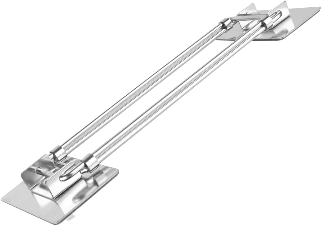 Thumbnail 6 de Safoner RV Shower Corner Storage Bar (7.9–13.7 in) Adjustable Stainless Steel Rod for Corner Shelves — 2 Pack