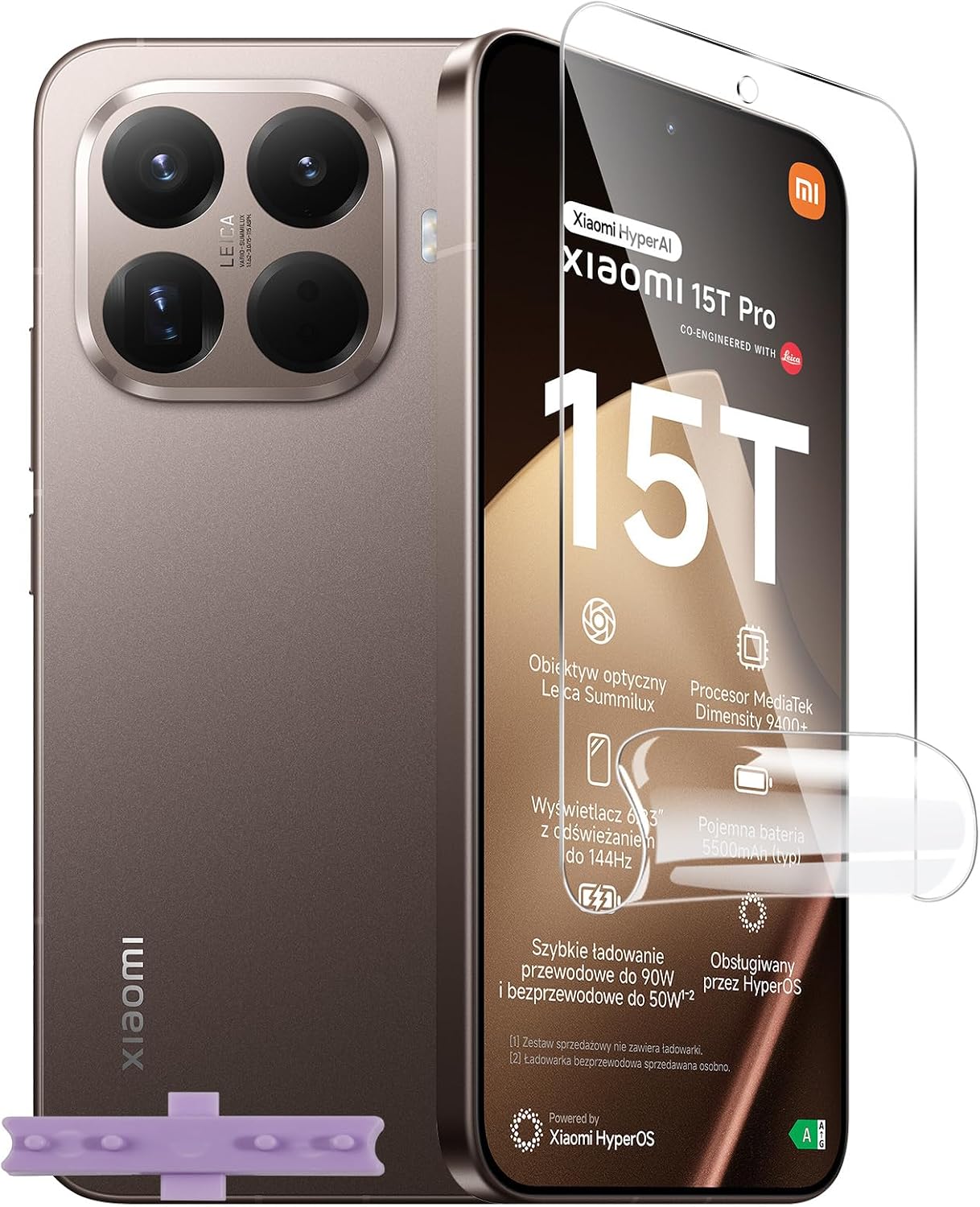 Detalle de LiiLaa Hydrogel Displayschutz für Xiaomi 15T Pro