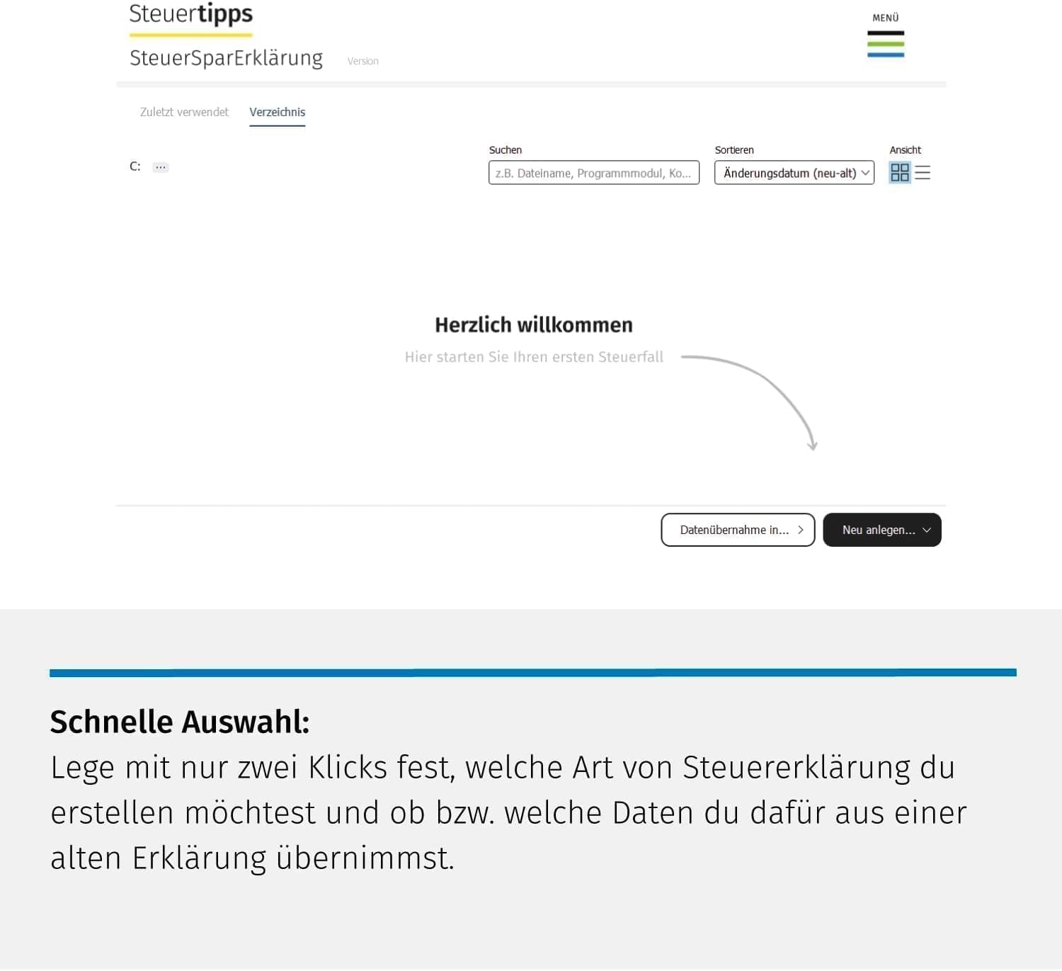 Detalle 2 de SteuerSparErklärung 2025 – Einfache Steuererklärung für 2024 mit ELSTER, Datenimport und KI-Unterstützung