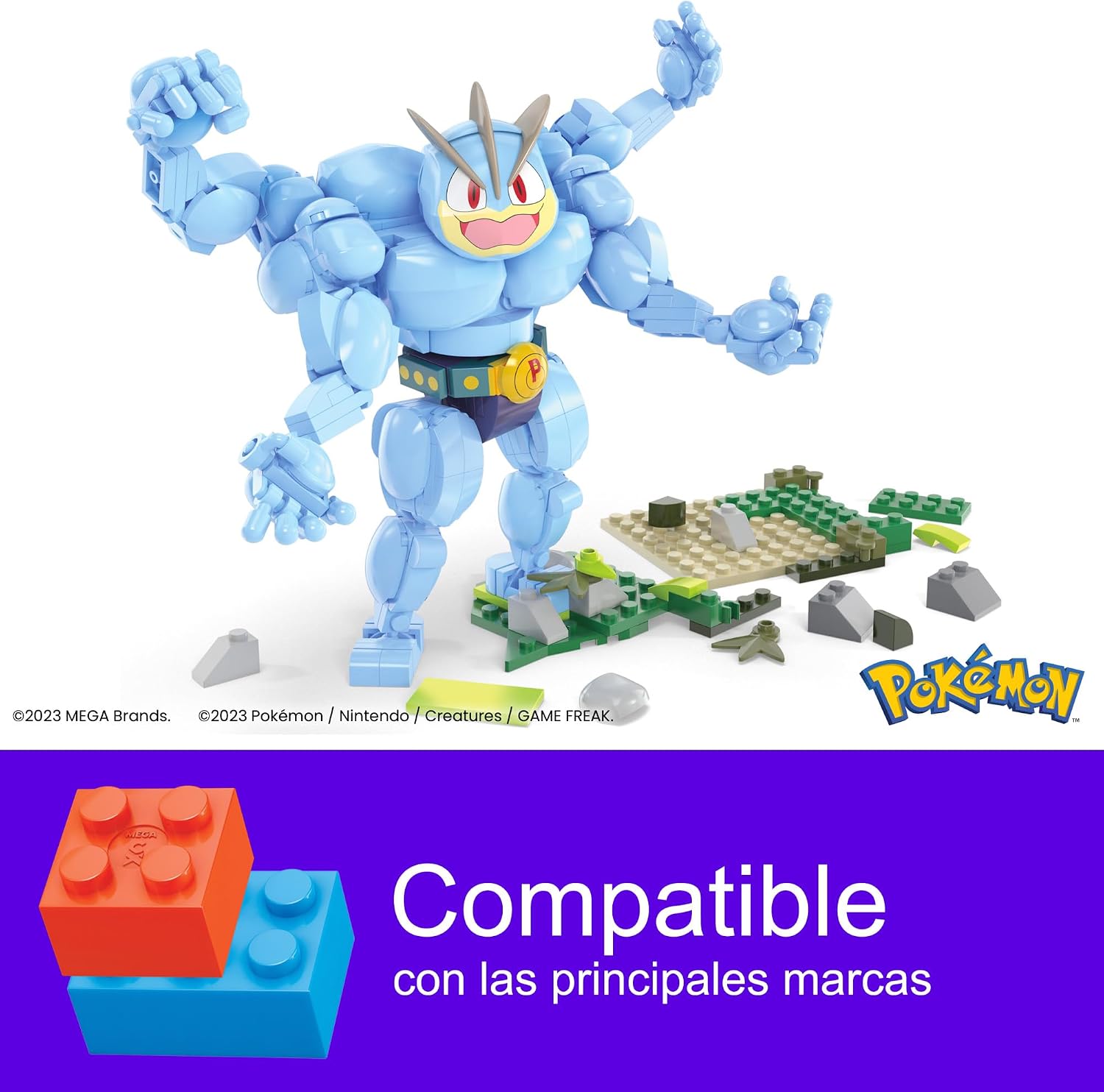 Thumbnail 5 de MEGA Pokémon Machamp, Juguete de Construcción Interactivo 🏗