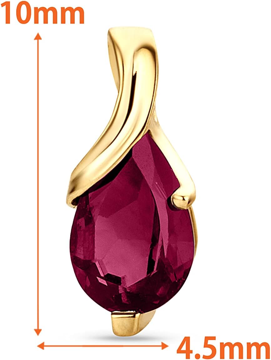 Detalle de Orovi orecchini donna Oro 14Kt con rubini