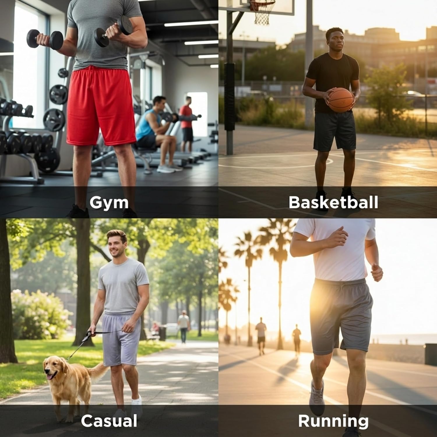 Thumbnail 1 de Ultra Performance 5 Pack Men's Shorts: All-in-One Athletic Casuals