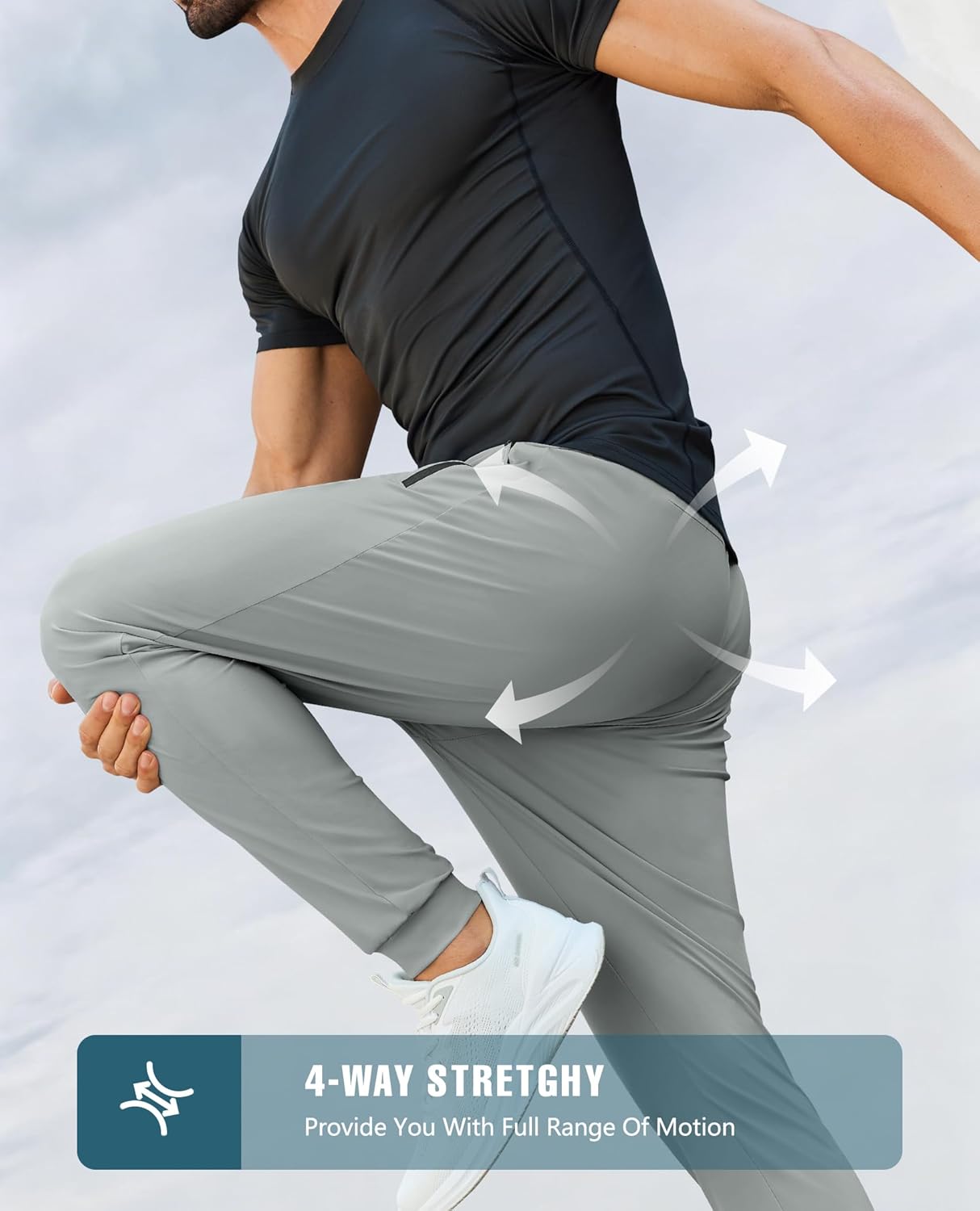 Thumbnail 4 de FOGFIRE Men's Sweatpants with Zipper Pockets — Lightweight Athletic Joggers