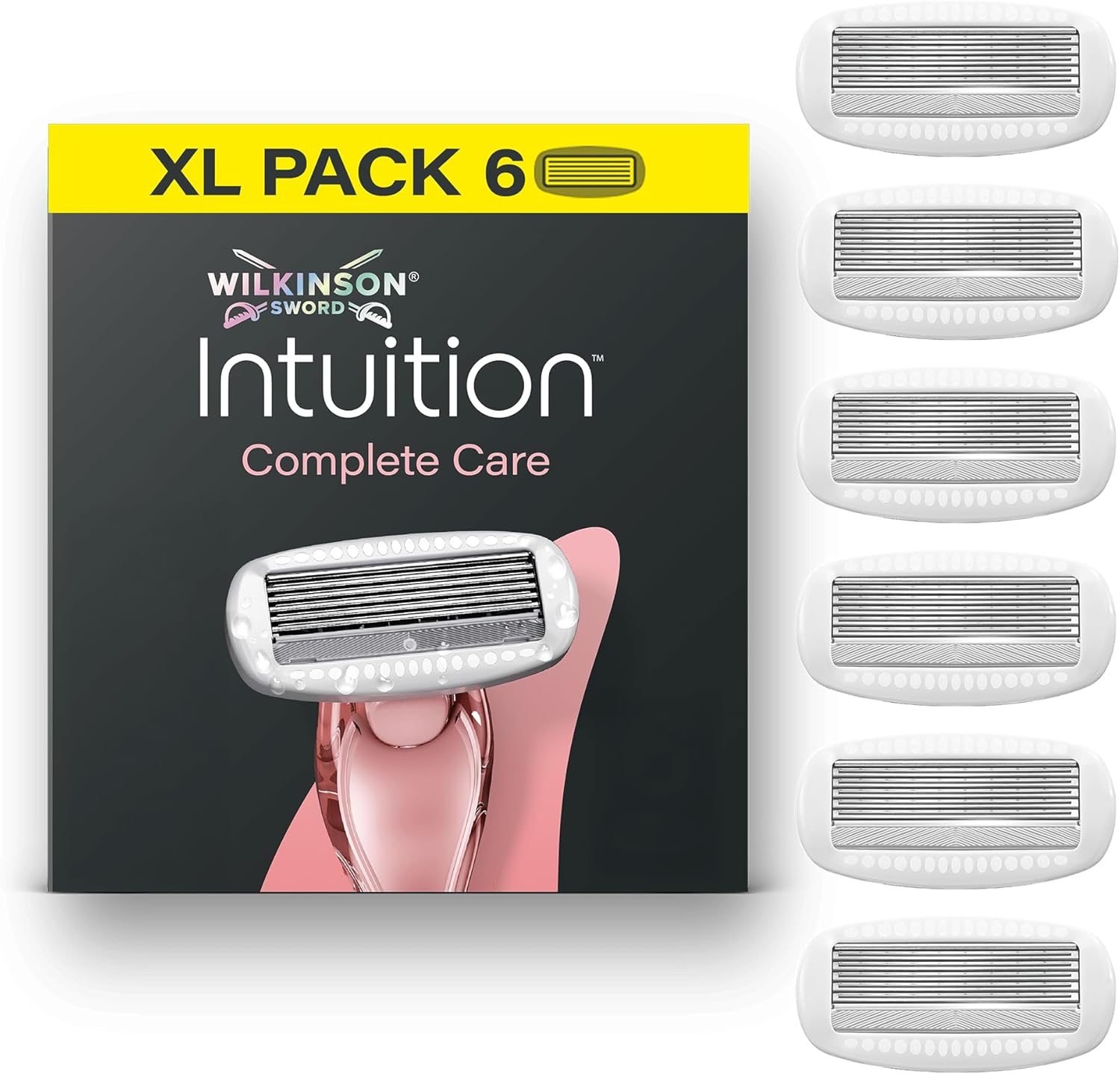 Detalle de Wilkinson Sword Intuition Complete Care — rasoir féminin avec sérum Hydra-Boost et 6 recharges