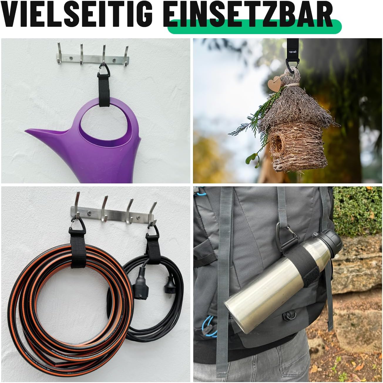 Thumbnail 1 de Greate 6x Verlängerungskabel-Organizer mit Klettband & Haken, bis 22 kg Tragkraft