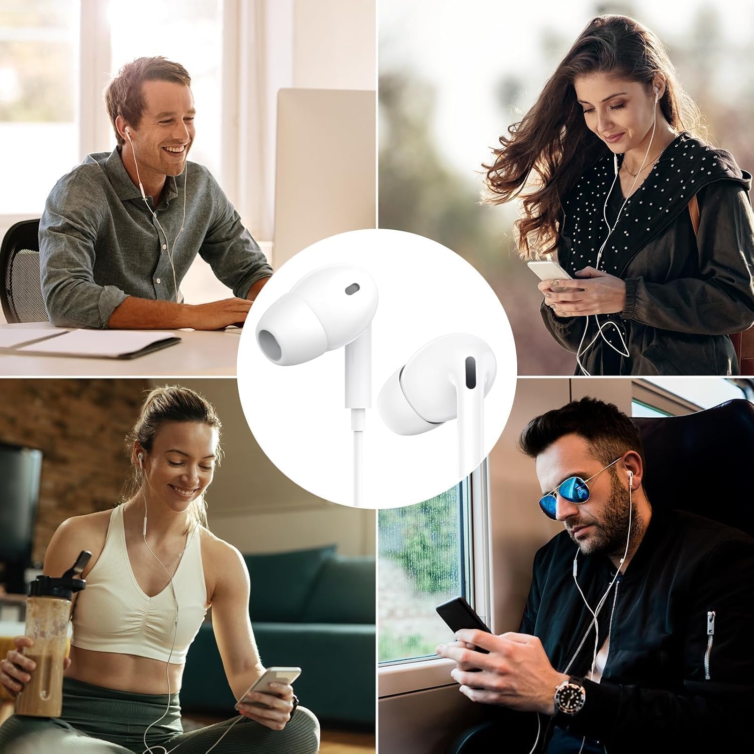 Thumbnail 6 de Tayte Wired-Kopfhörer für iPhone – MFI-zertifiziert, In-Ear Mit Mikrofon und Lautstärkeregler