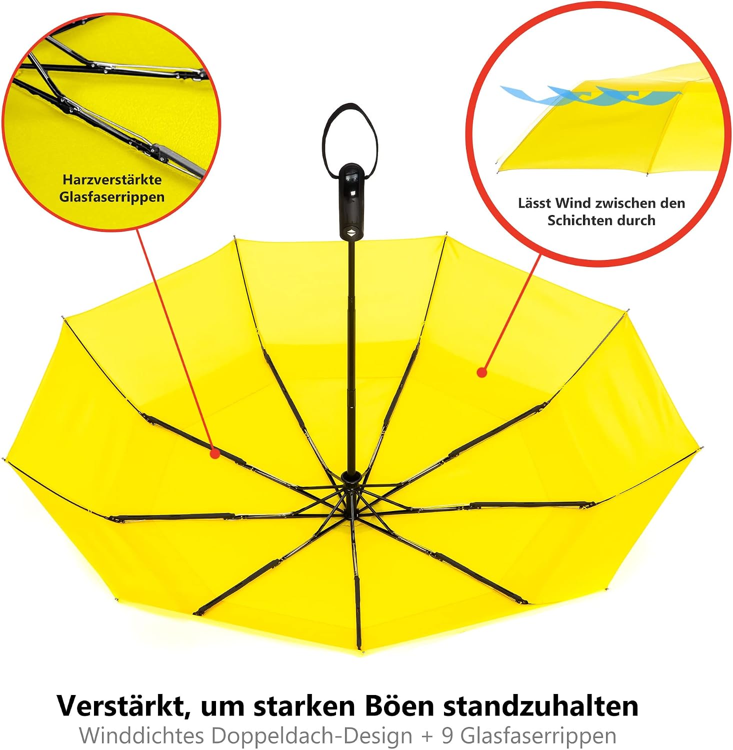 Detalle 2 de Ergonauts Regenschirm sturmfest 460 g