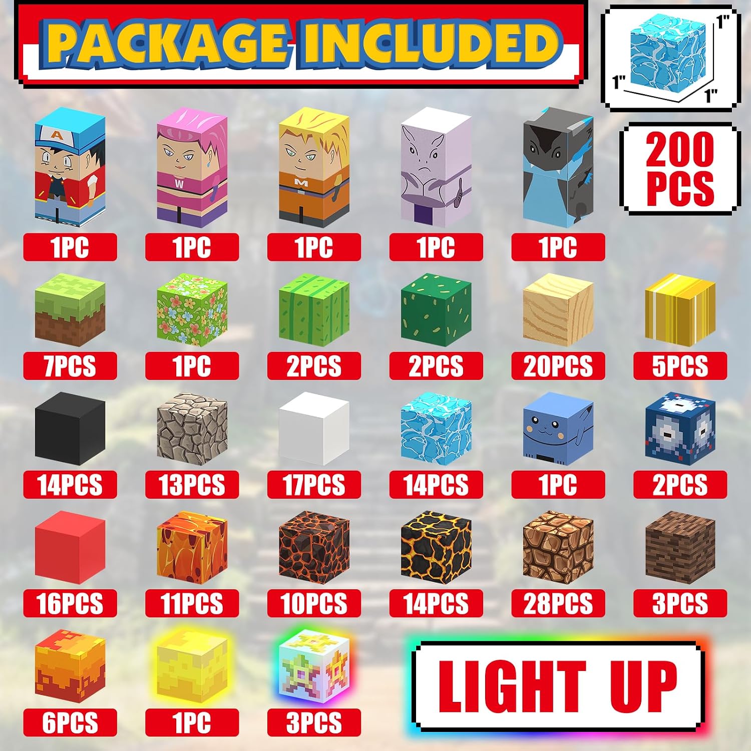 Thumbnail 1 de YUNGOWN 200PC Magnetic Building Blocks Set for Kids 3+ 🧱