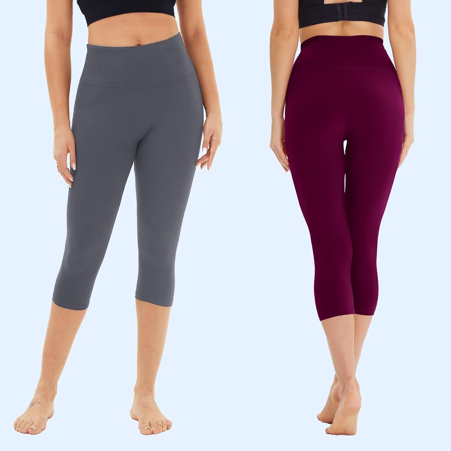 Thumbnail 1 de TNNZEET 3er Pack Capri Leggings Damen 3/4/7/8 High Waist – blickdichte Sportleggins