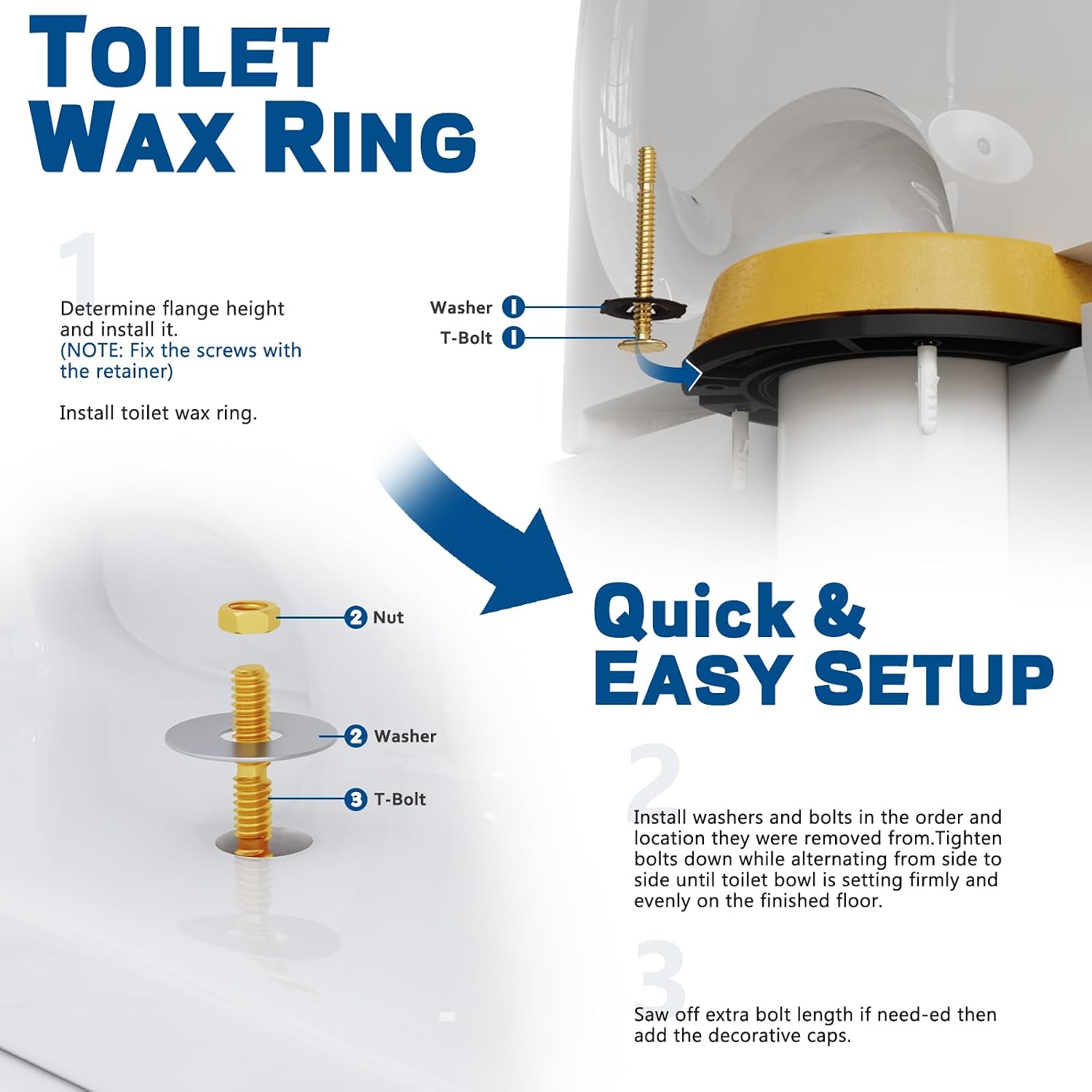 Detalle de NEEXAN Toilet Wax Ring Kit for 3- and 4-Inch Pipes