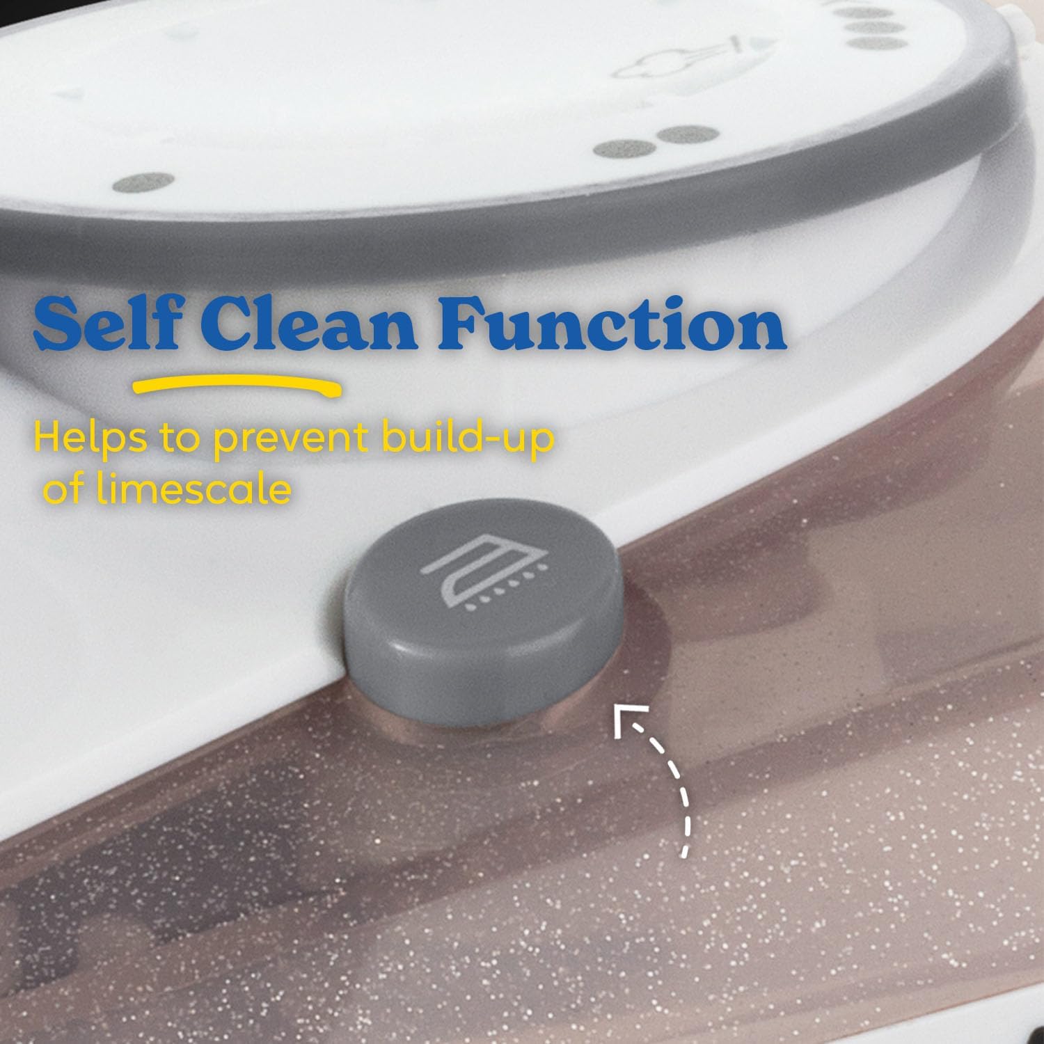 Detalle de Russell Hobbs Pearl Glide Steam Iron with Pearl Infused Ceramic Soleplate