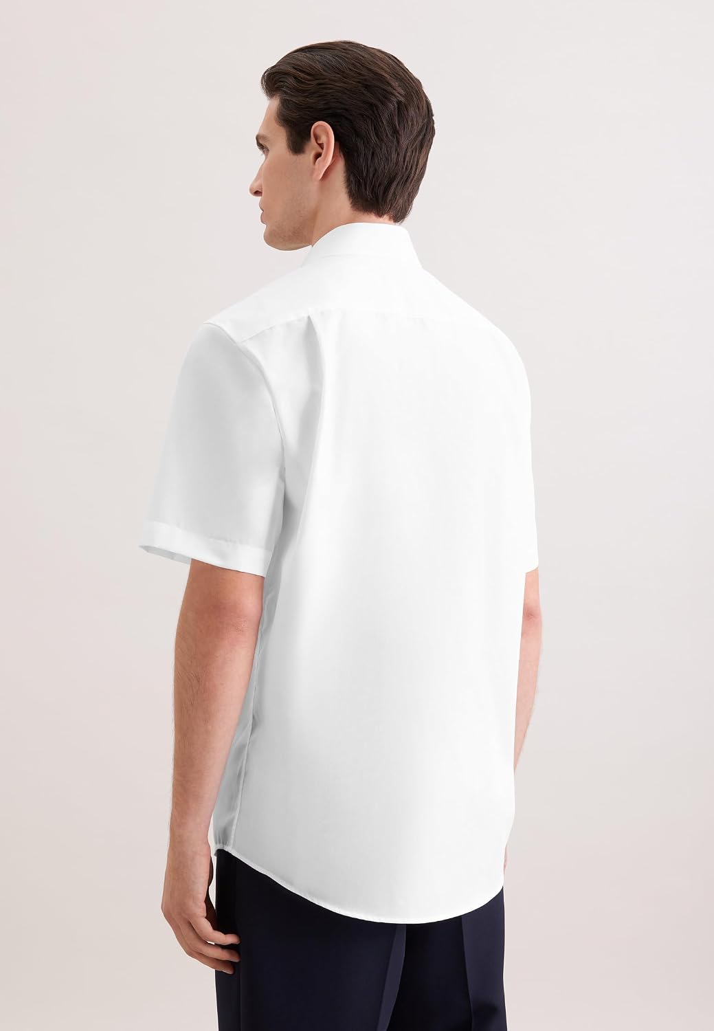 Detalle de Chemise business homme Seidensticker – coupe Comfort, sans repassage, col Kent