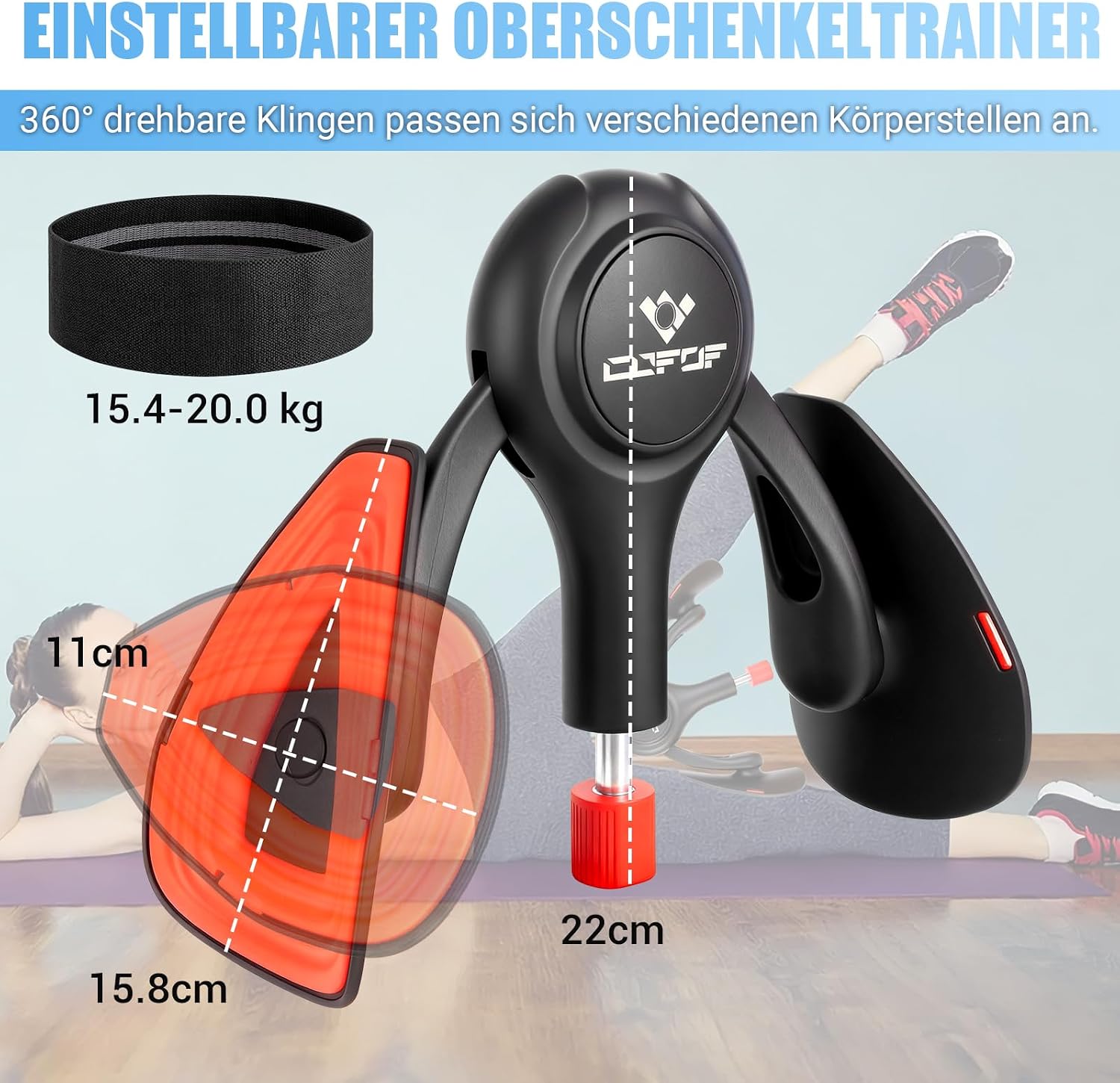 Detalle 1 de Oberschenkeltrainer 15-70 lbs Beckenbodentrainer