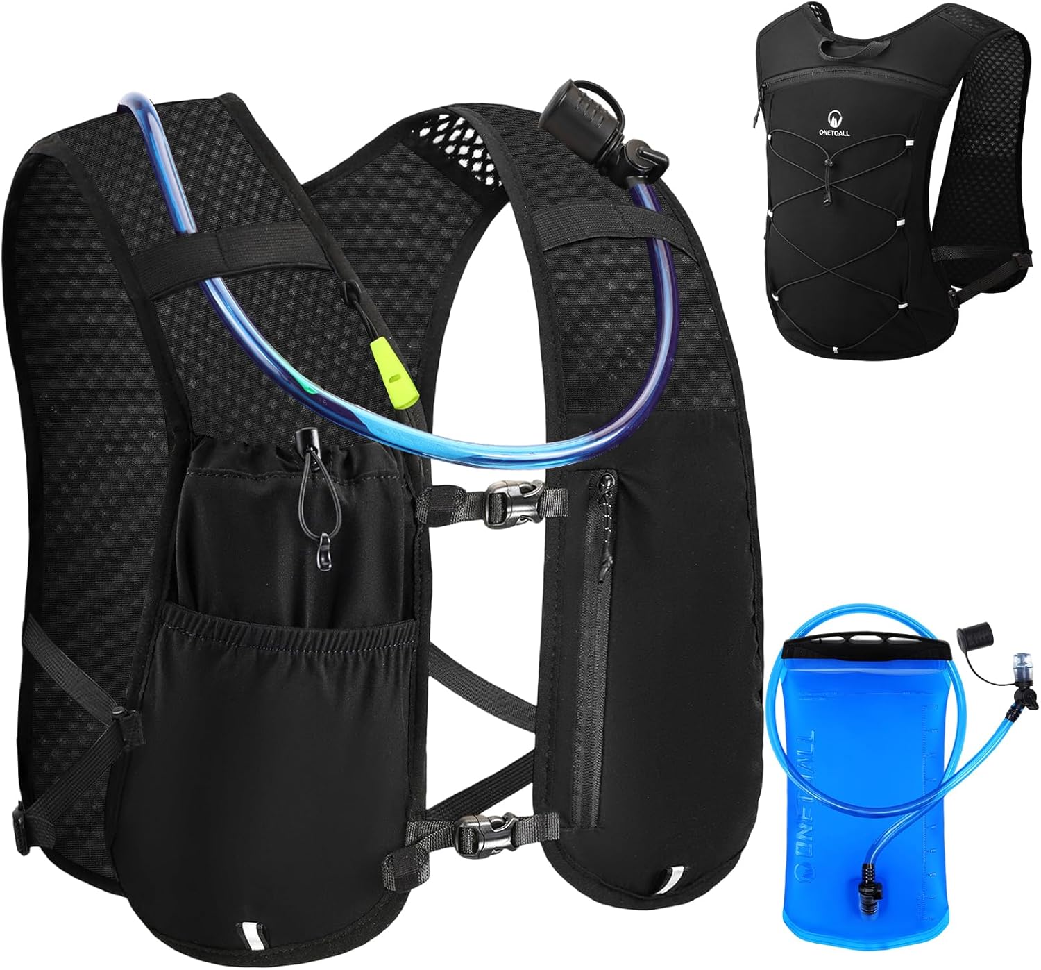 Detalle de ONETOALL Running Vest: Lightweight Hydration Vest for Women and Men