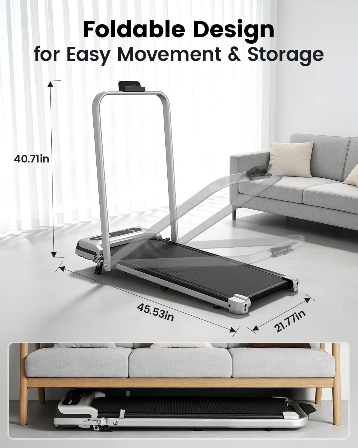 Thumbnail 6 de Yagud Walking Pad Treadmill for Home Office