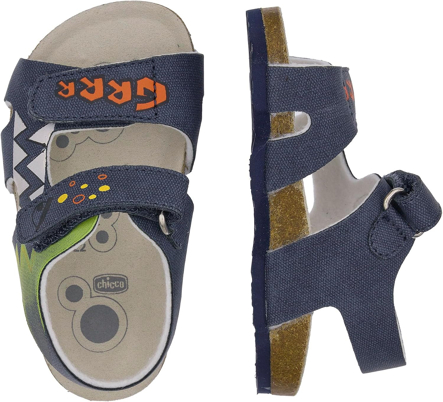 Detalle de Sandales Bébé Chicco avec fermeture à double scratch – Chaussures Enfants conçues en Italie
