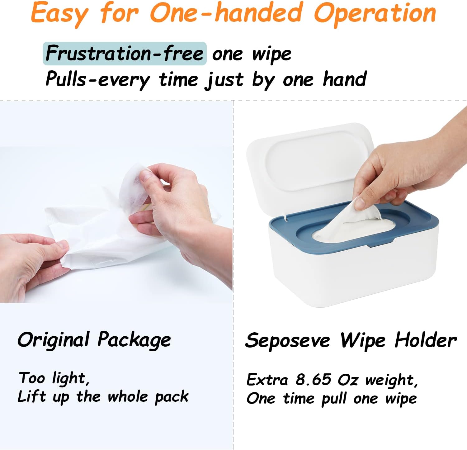 Thumbnail 3 de Seposeve Refillable Wipe Dispenser — Blue