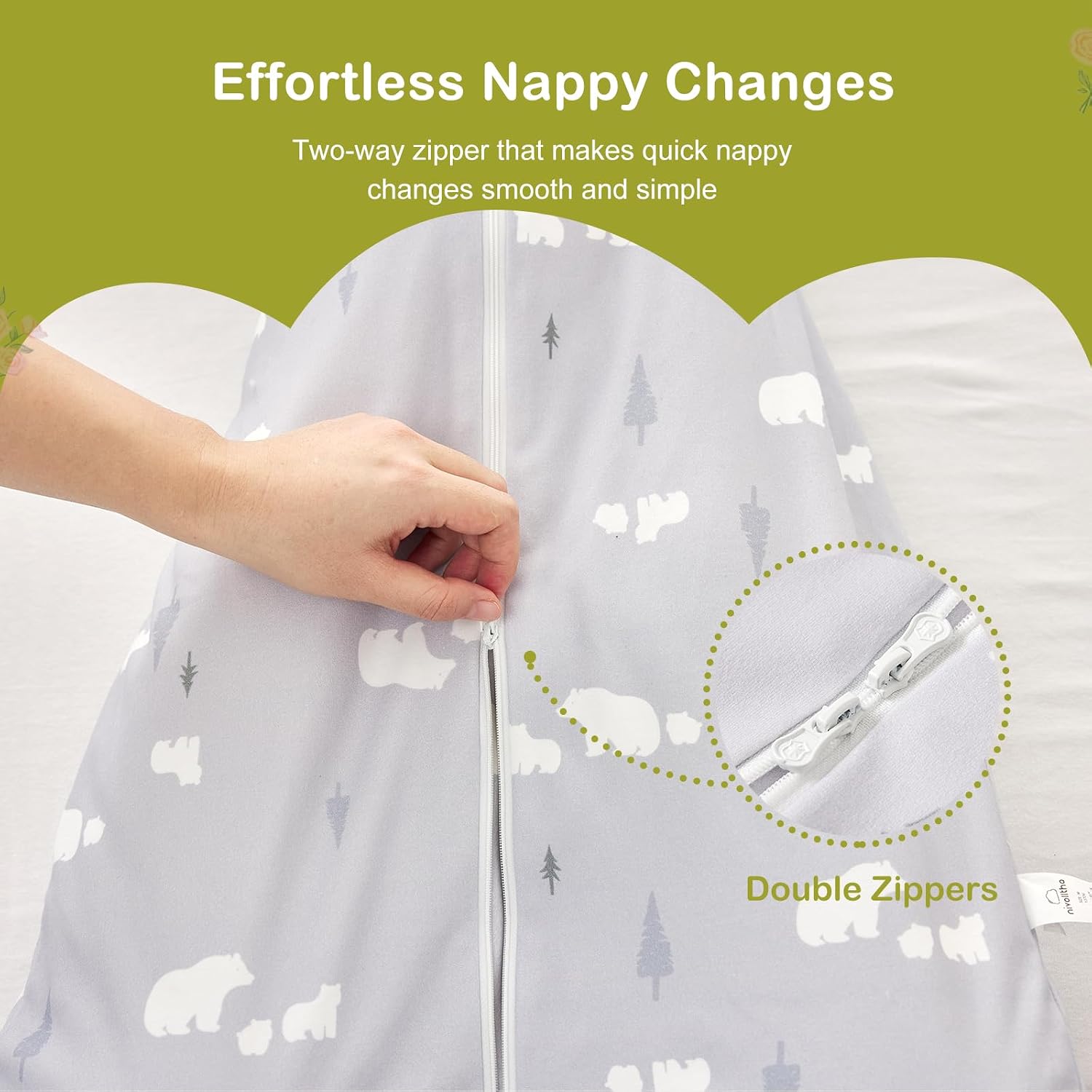 Thumbnail 5 de Nivolltha Super Soft Baby Sleeping Bag 1.5 TOG