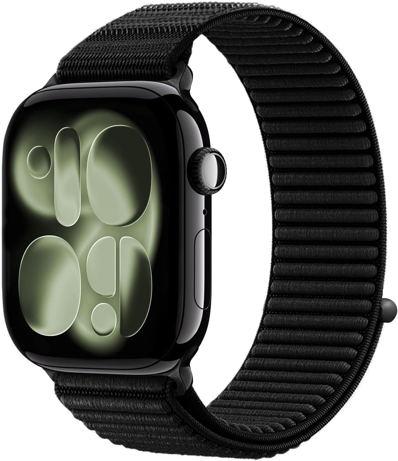 Detalle de OMECKY Sport Band for Apple Watch (46mm/44mm/49mm) Nylon Stretchy Loop — Breathable, All-Day Comfort