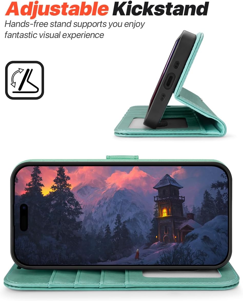 Thumbnail 4 de OCASE Handyhülle für iPhone Air – 2-in-1 Magnetisch, RFID-Schutz, Kartenfach & Standfunktion