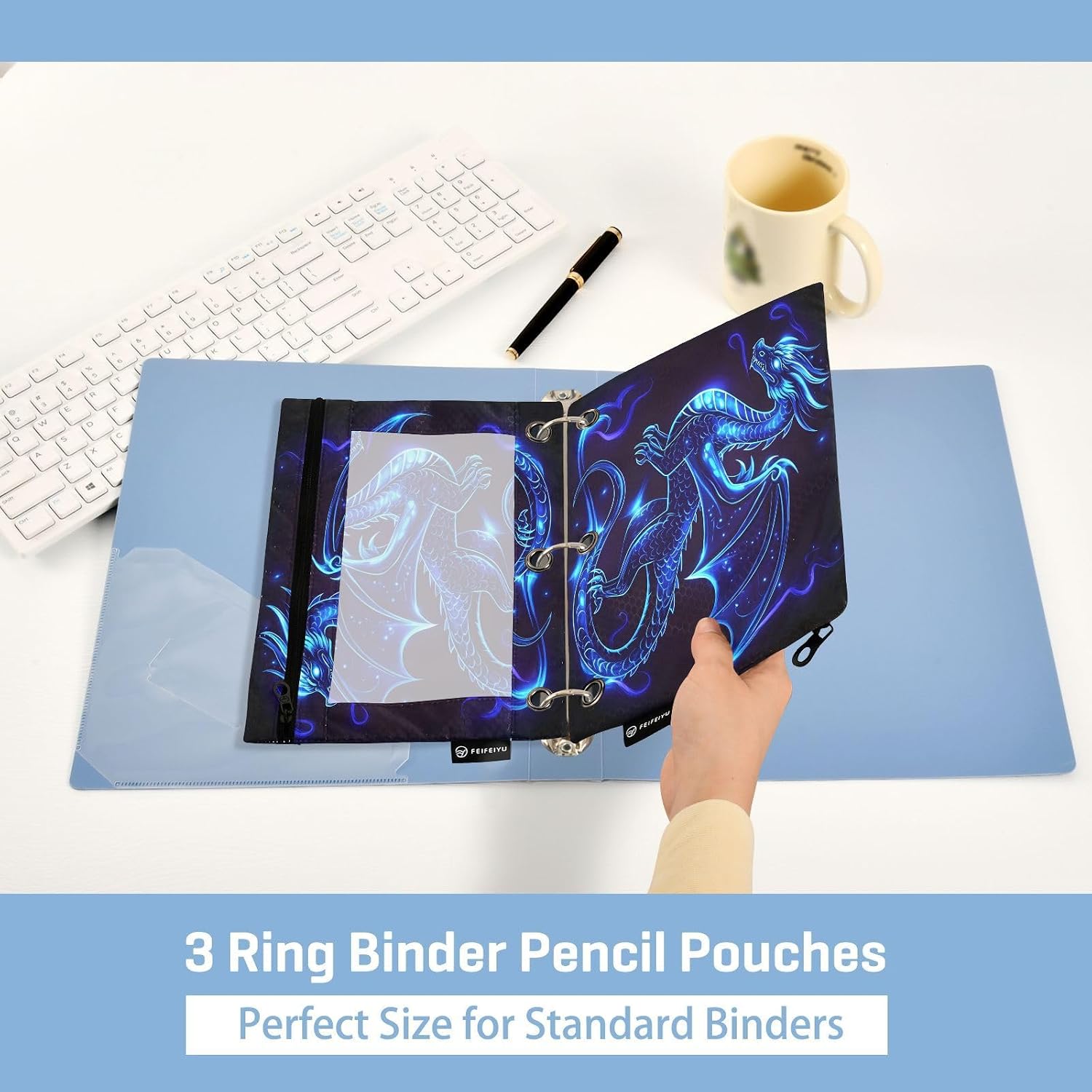 Thumbnail 3 de Dragon pencil pouch, 2-pack