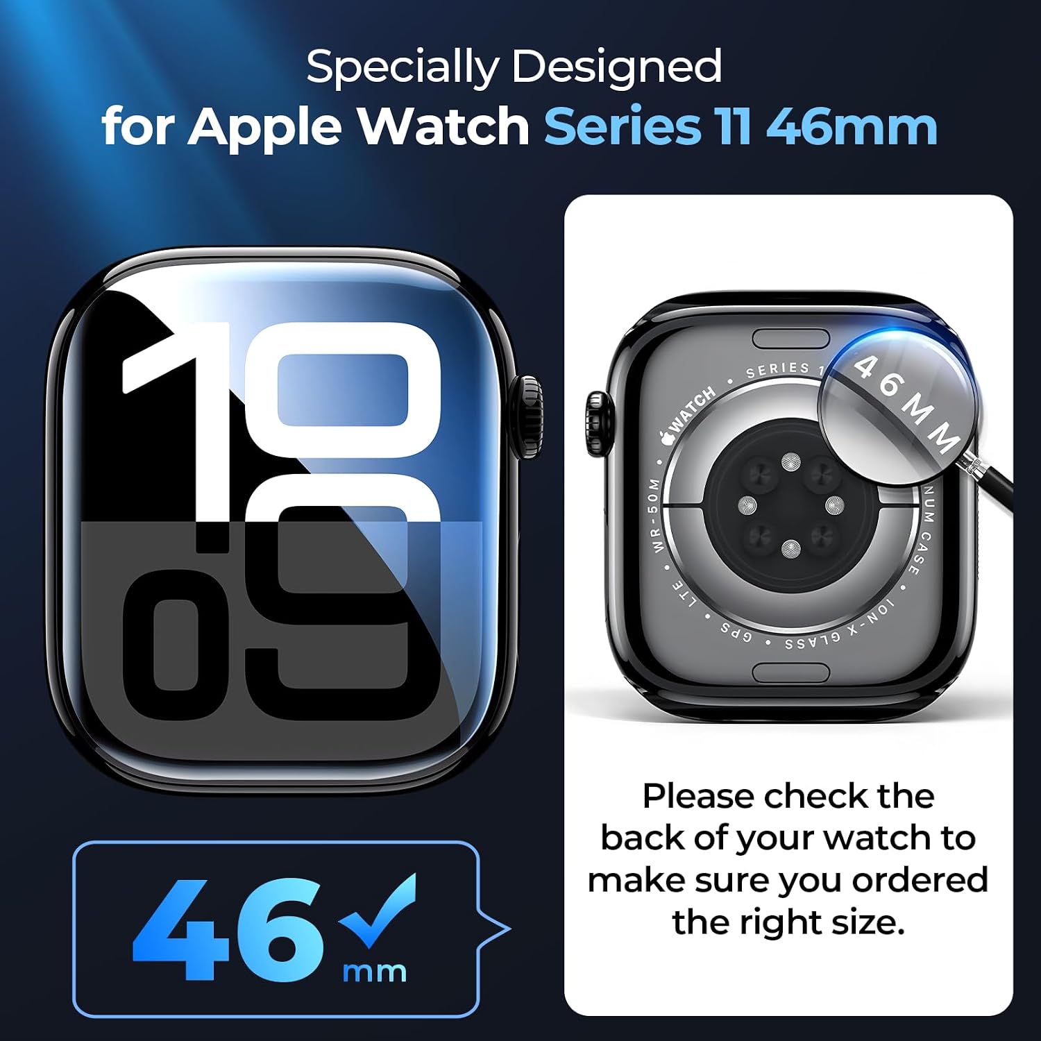 Detalle 2 de LK 6 Pack Screen Protector for Apple Watch 46mm