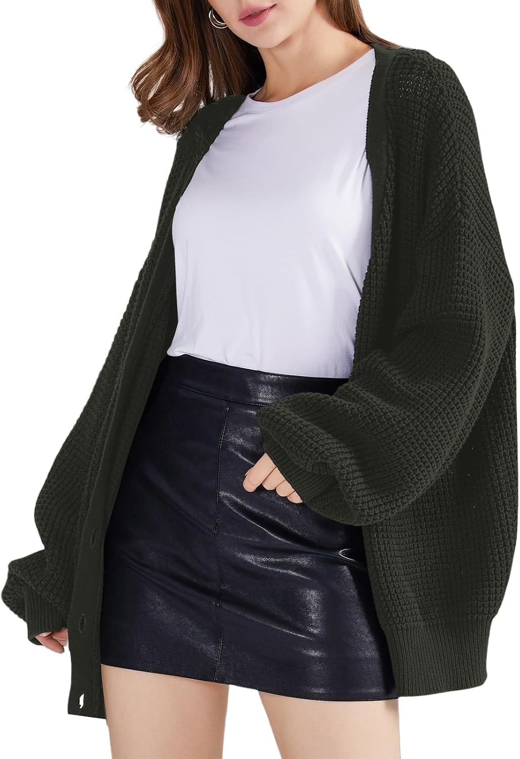Thumbnail 5 de QUALFORT Cardigan Oversized 100% Cotton
