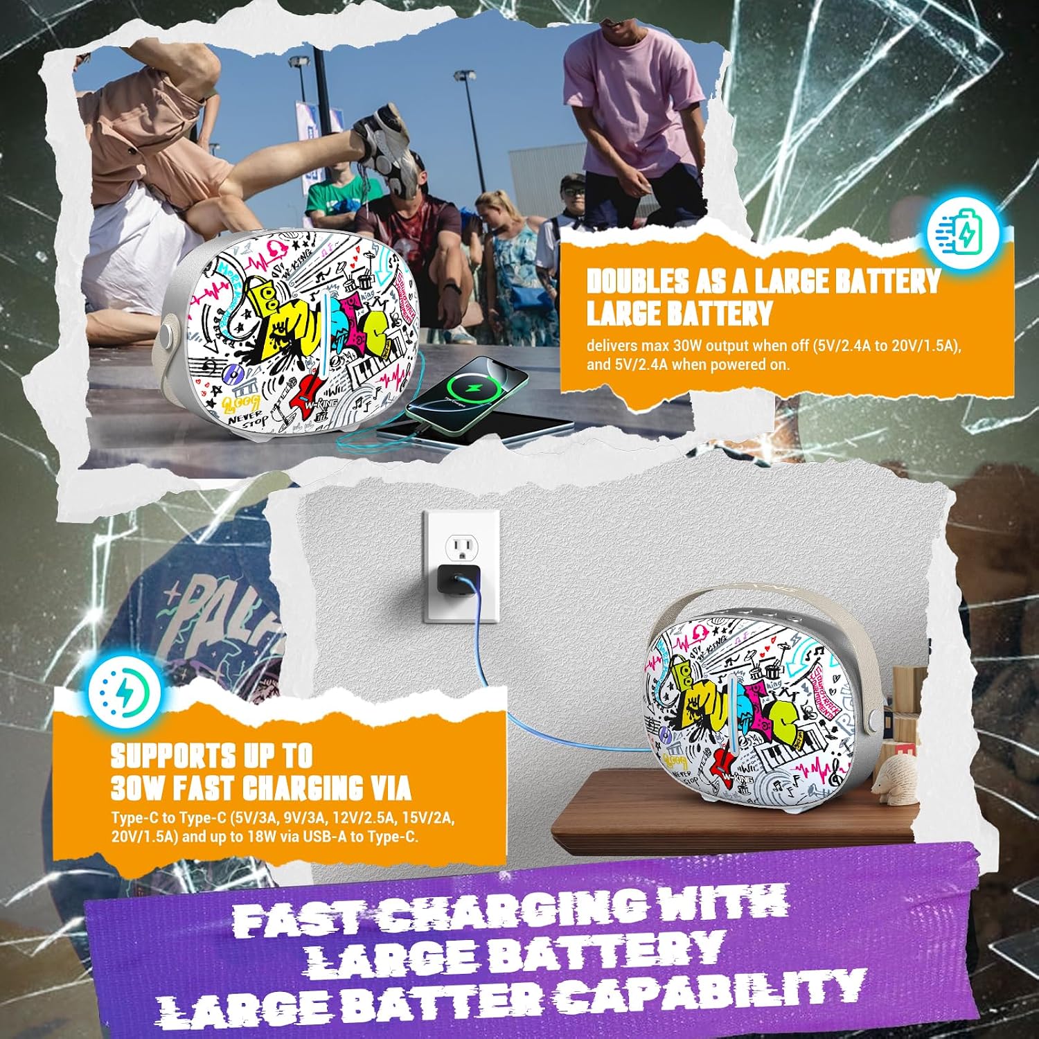 Thumbnail 5 de W-KING T8II Bluetooth Lautsprecher 96W