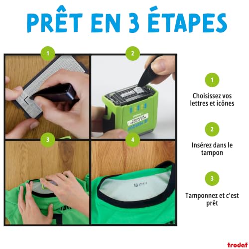 Thumbnail 6 de Trodat Je marque mes p'tites affaires – Kit tampon à personnaliser soi-même