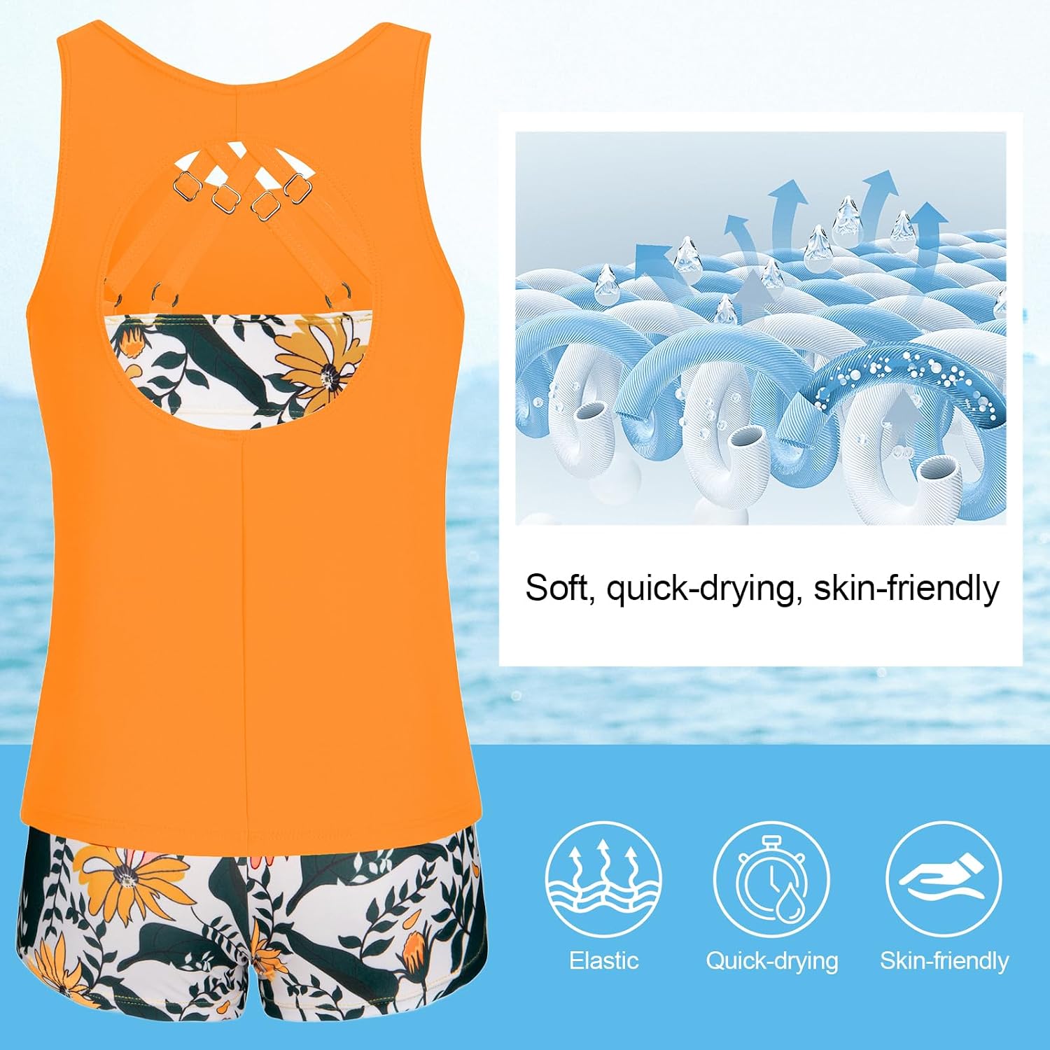 Detalle de JASAMBAC 3-teiliger Tankini