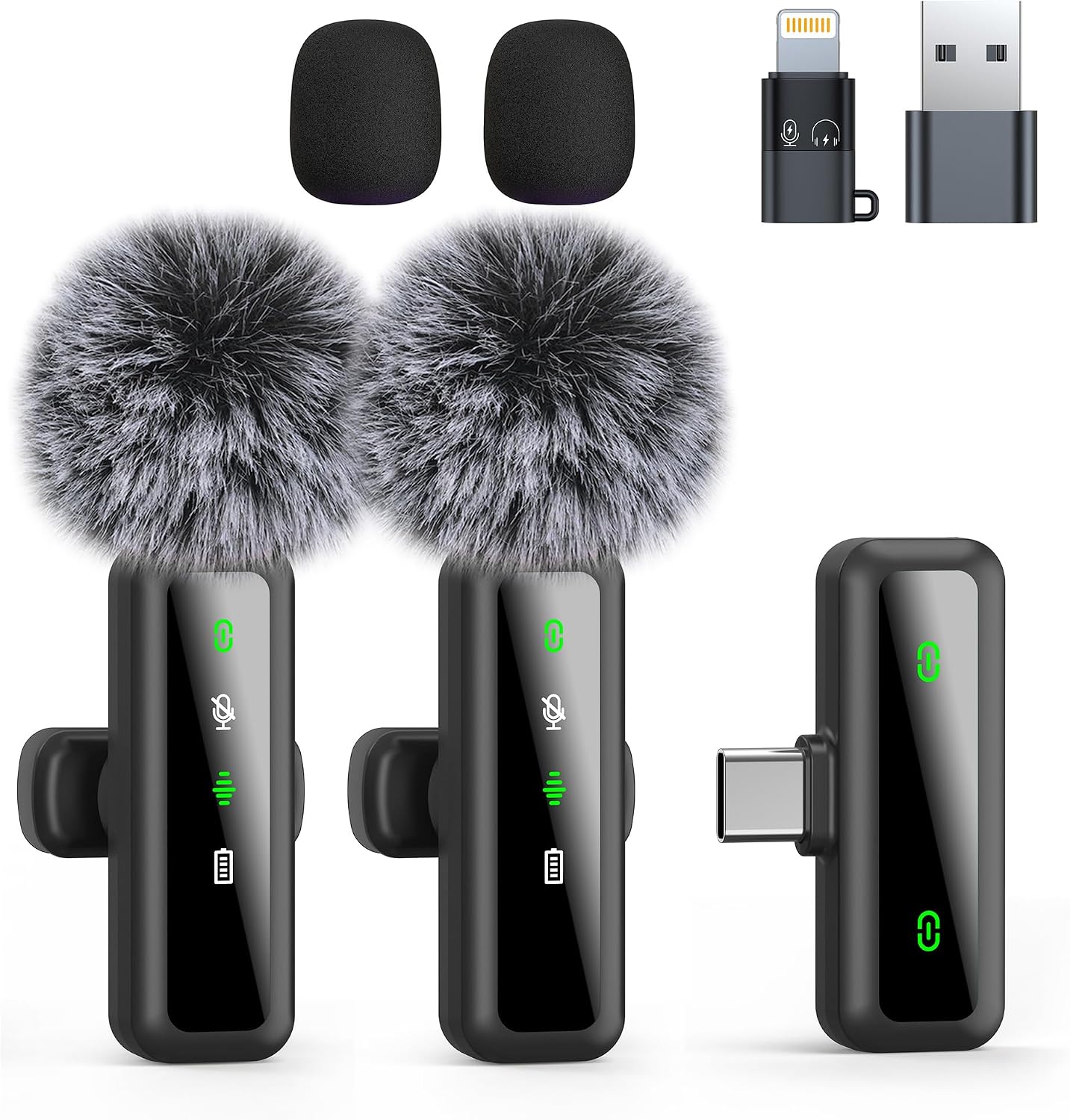 Detalle de FYCFYC Wireless Lavalier Microphone for iPhone – Black