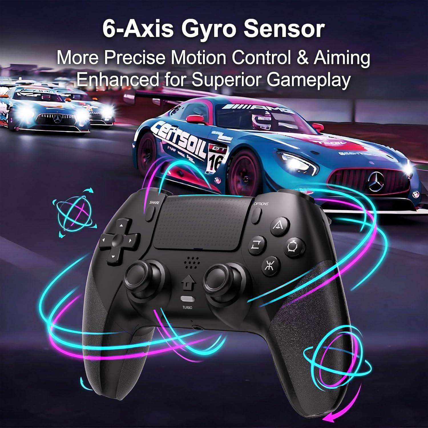 Detalle de SZDILONG Wireless Controller with Light for PS5 Pro/Slim and More