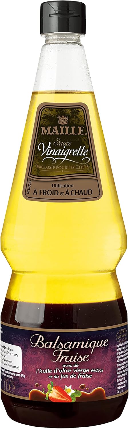 Thumbnail 1 de Maille Sauce Vinaigrette Balsamique-Fraise, 1 L – Lot de 2 (Sans arôme artificiel)