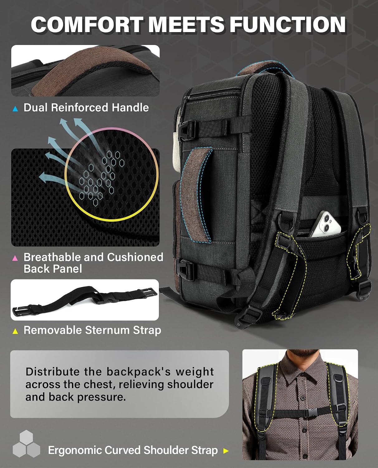 Detalle 2 de VANKEV Cabin Bag 24L 40x30x20