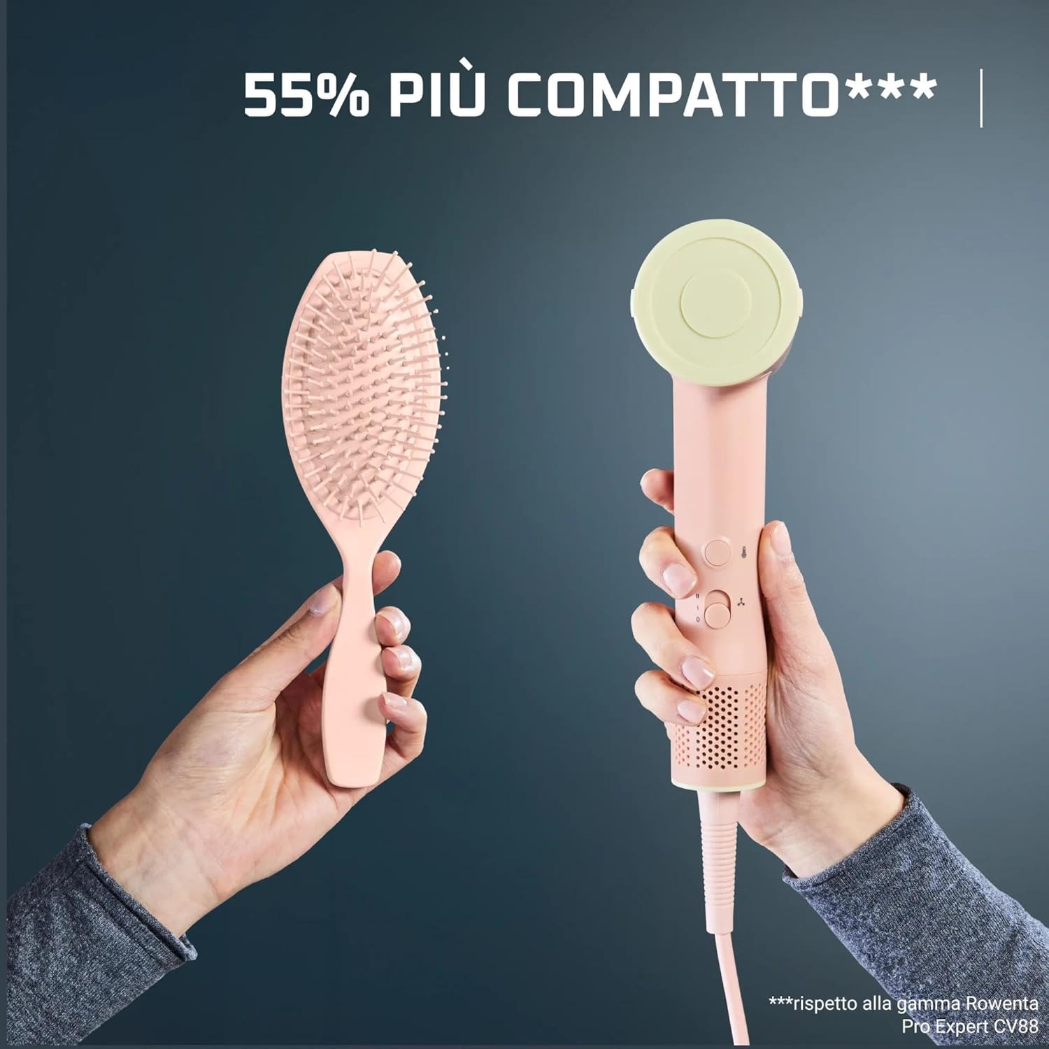 Detalle de Rowenta Blumia: phon hair compatto ad alta velocità con tecnologia ionica, 350 g, beccuccio magnetico