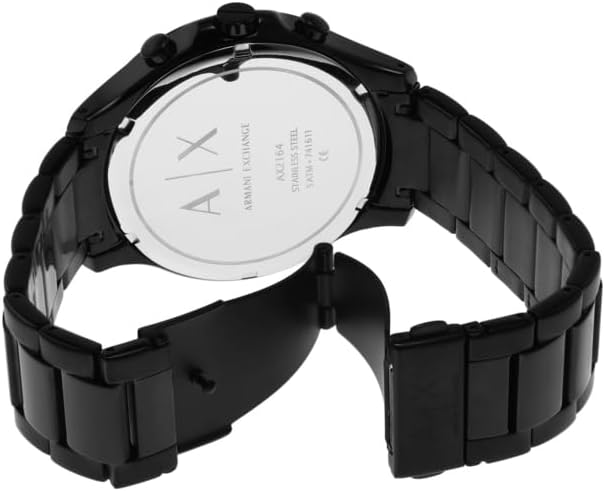 Detalle de Armani Exchange Herrenuhr mit Quarz-Chronograph, 46 mm Edelstahlgehäuse