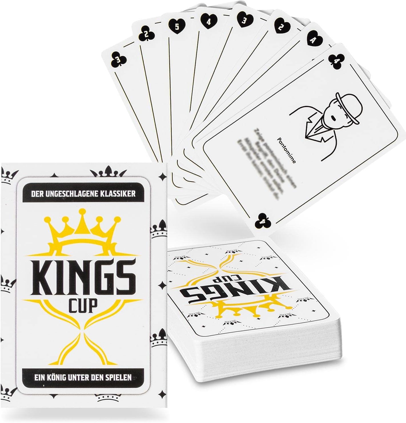 Detalle de GOODS+GADGETS Kings Cup Kartenspiel – Das Original 2.0 mit 52 Karten (Deutsche Version)