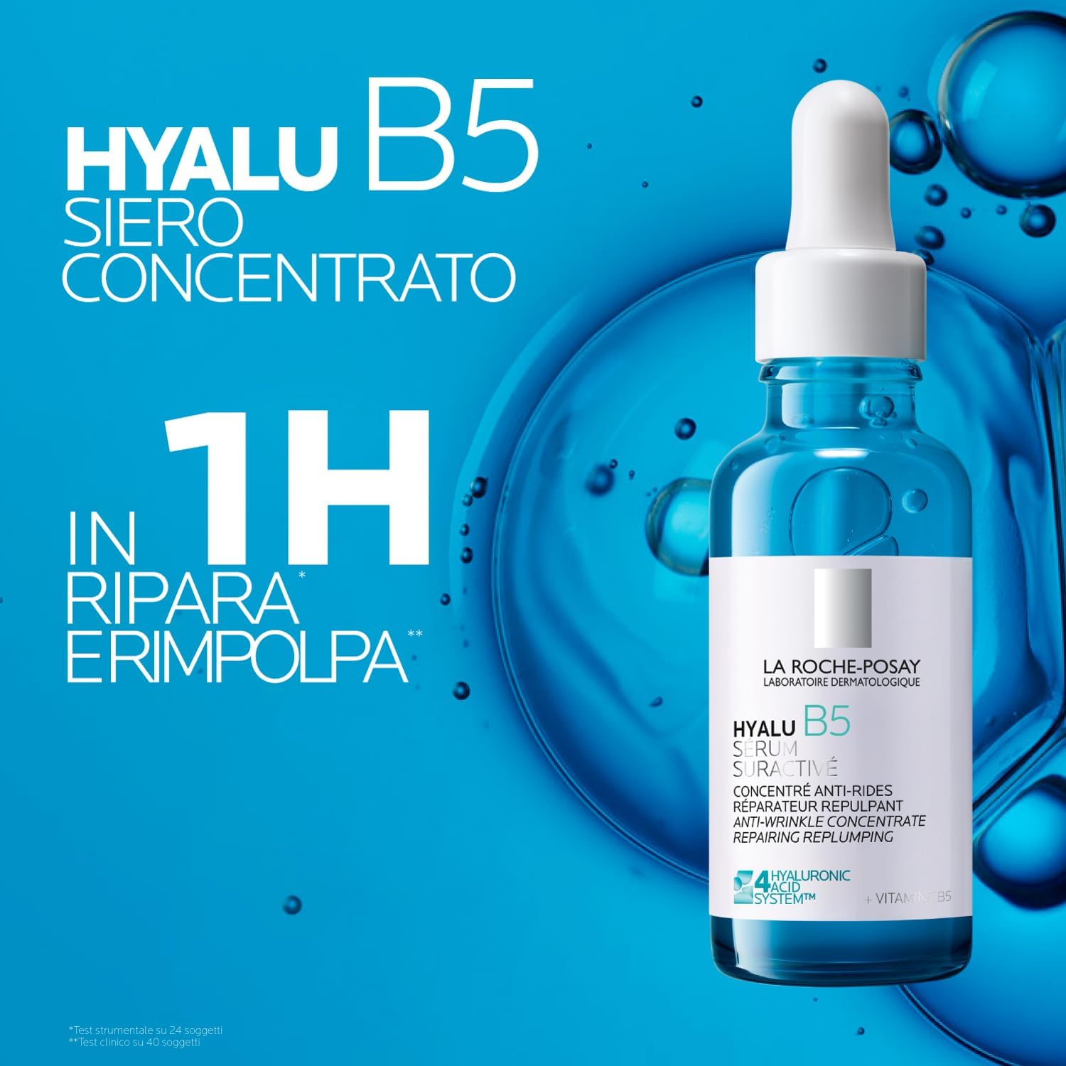 Detalle 2 de La Roche-Posay Hyalu B5 Siero Concentrato Anti-Rughe: siero rivitalizzante con 4 tipi di acido ialuronico