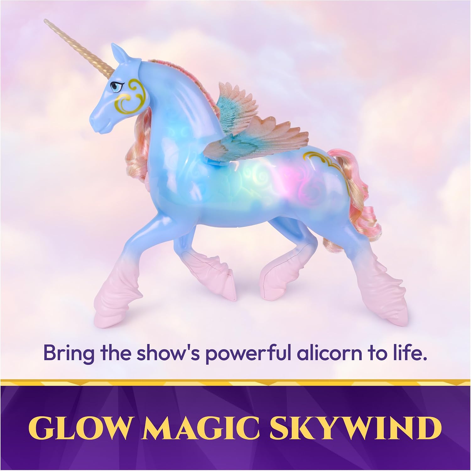Detalle 2 de Unicorn Academy Skywind plastic toy, multicoloured, 32.4 x 9.5 x 30.5 cm
