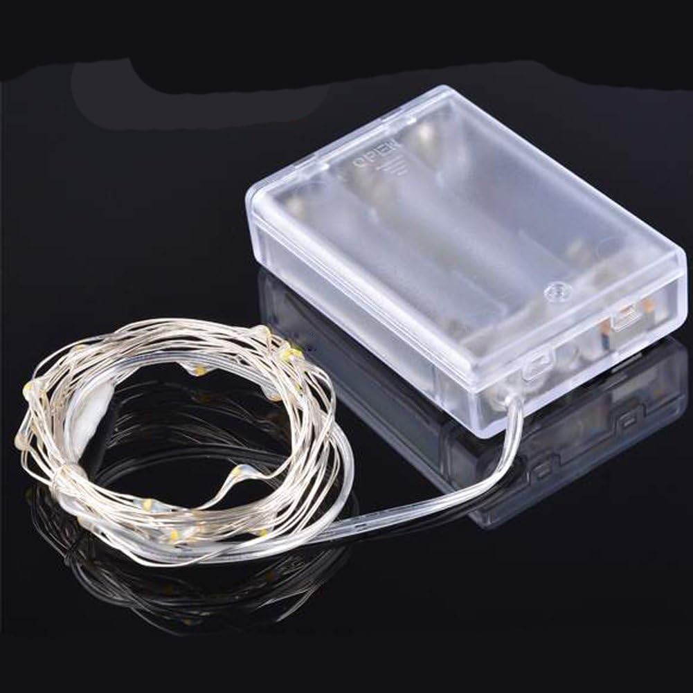 Detalle 1 de ANJAYLIA VC-D-0008 Red LED String Lights, 10 ft, 30 LEDs